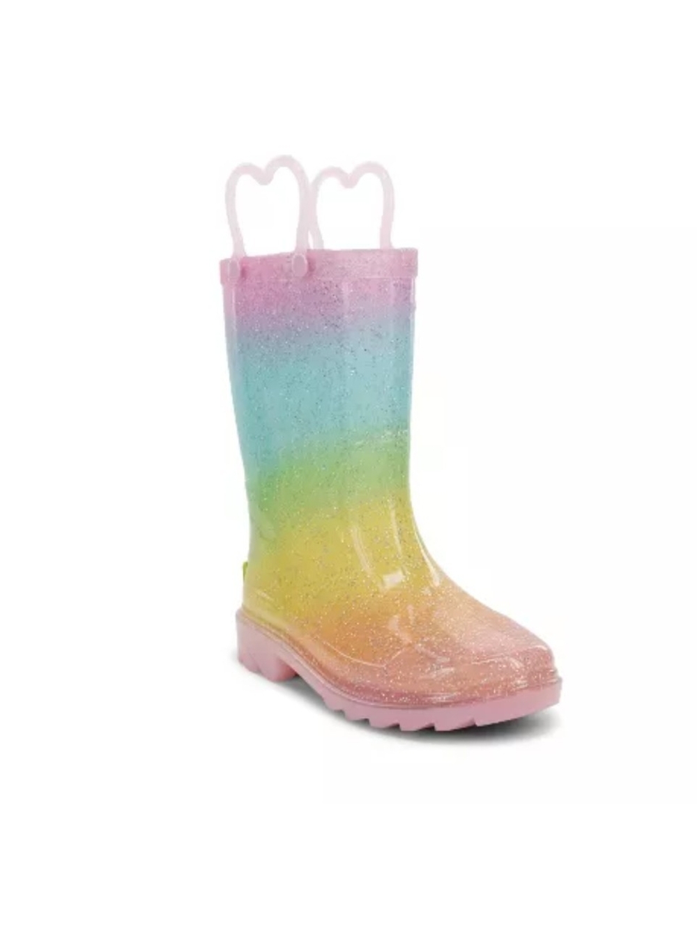 Western Chief Kids Rainbow Glitter Rain Boot - Pink, Blue, Green, Yellow